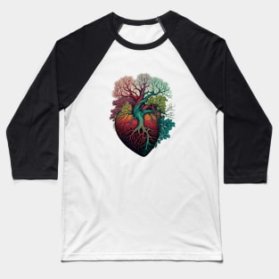 The Human Heart and tree of life Baseball T-Shirt